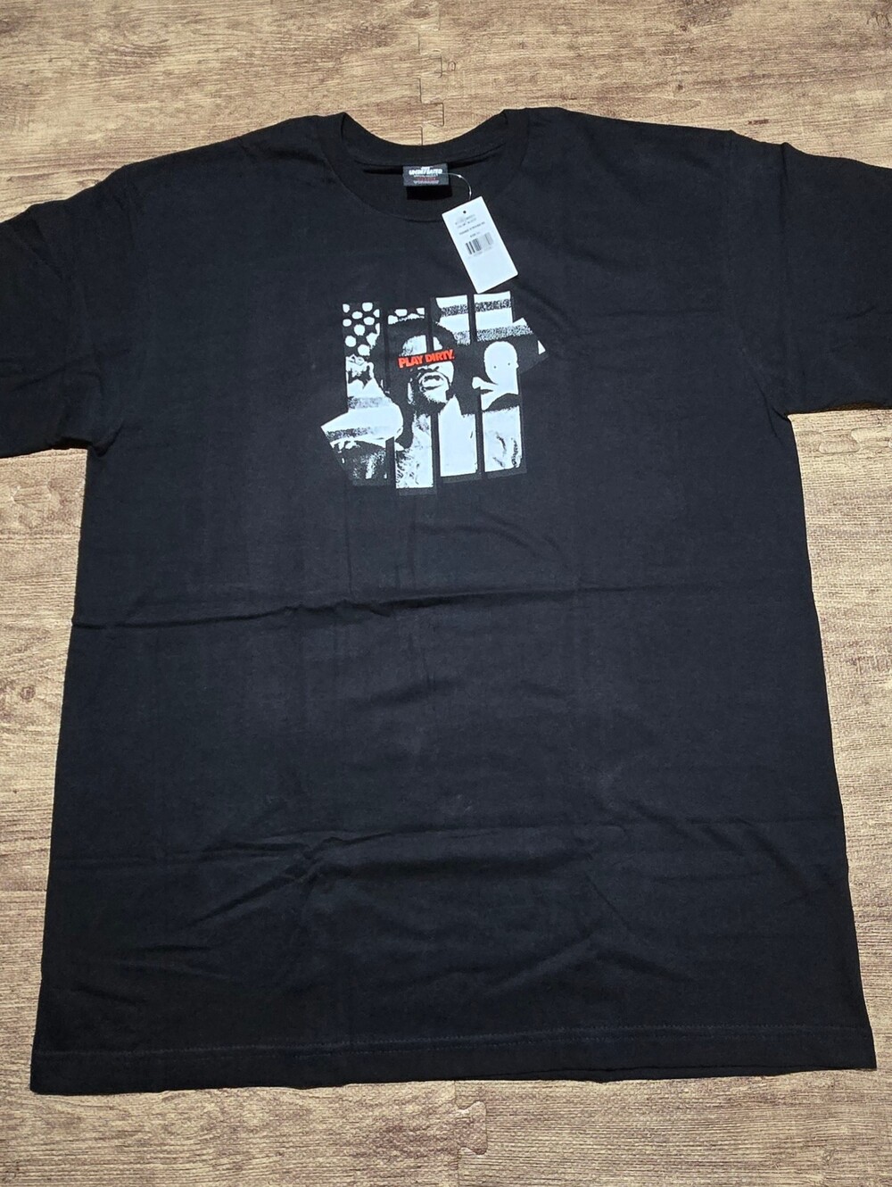 Undefeated Power Strikes SS "Play Dirty" Black Tee in size XL